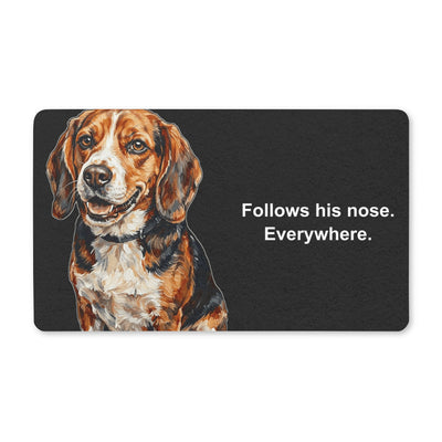 Beagle Doormat | Cute Cartoon Dog Floor Mat | Beagle Lover Gift | Dog Mom Home Decor | Indoor Entryway Welcome Mat