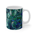English Bulldog Stained Glass Cool Jewel Ceramic Mug 11oz | Dog Lover Gift