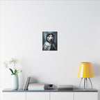 Siberian Husky Kings & Queens Royal Portrait Canvas Wall Art, Regal Dog Painting, Siberian Husky Lover Gift, Stretched Canvas