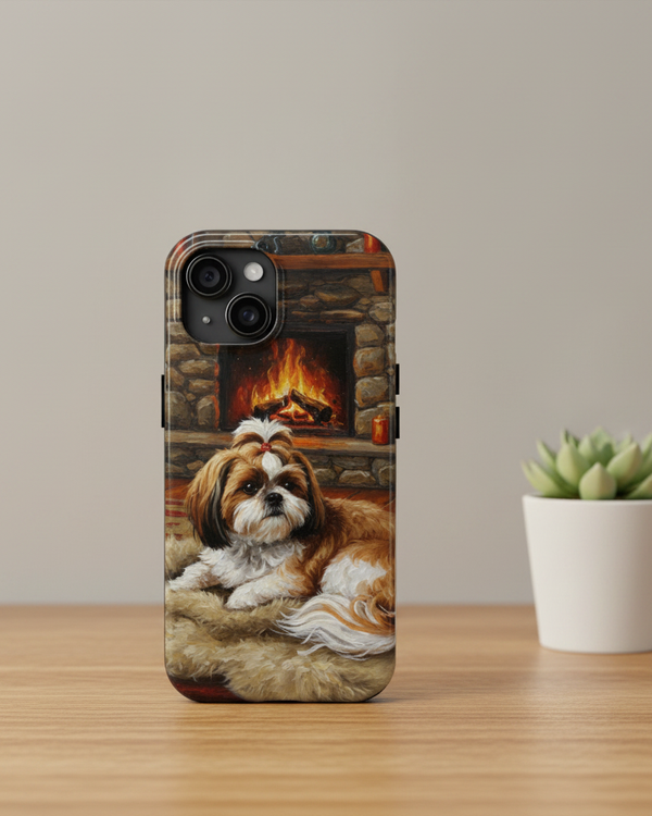 Acrylic Shih Tzu - Winter Hearth | Tough Phone Case