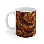 Dachshund Low Poly Warm Jewel Ceramic Mug 11oz | Dog Lover Gift