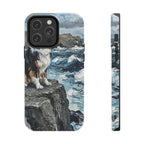 Acrylic Gallery Print Australian Shepherd - Coastal Cliffside | Tough Phone Case — view 3 of 28