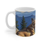 Acrylic French Bulldog - Mountain Overlook | Ceramic Mug 11oz