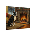 Boston Terrier Wall Art Canvas Print, Dog Lover Gift, Pet Portrait Acrylic Painting Home Decor, Cute Animal Art Gift
