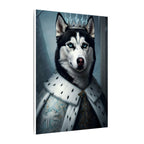 Siberian Husky Kings & Queens Royal Portrait Canvas Wall Art, Regal Dog Painting, Siberian Husky Lover Gift, Stretched Canvas