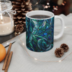 Dachshund Stained Glass Cool Jewel Ceramic Mug 11oz | Dog Lover Gift