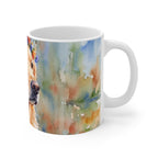 Golden Retriever Watercolor Ceramic Mug 11oz | Dog Lover Gift