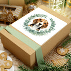 Beagle Watercolor Botanical Wreath Kiss-Cut Stickers | Premium Dog Prints | Tritan — view 10 of 12
