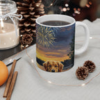 Independence Pups Golden Retriever Ceramic Mug | Tritan