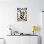 Great Dane Comic Art Canvas Print - Dynamic Pop Art Dog Wall Decor with Retro Halftone Style