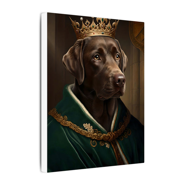 Labrador Retriever Renaissance Royal Portrait Canvas Wall Art, Regal Dog Painting, Labrador Retriever Lover Gift, Stretched Canvas