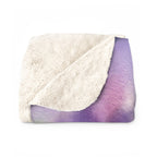 Poodle Watercolor Lavender Fields Throw Blanket | Premium Dog Art | Tritan