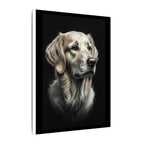 Golden Retriever Stained Glass Canvas Wall Art, Dog Lover Gift, Pet Portrait Print, Golden Retriever Art, Home Decor