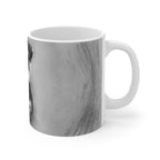 Miniature Schnauzer Charcoal Portrait Ceramic Mug 11oz | Premium Dog Art | Tritan