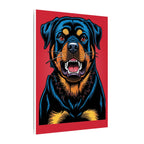 Comic Book Rottweiler Canvas — Bold Dog Wall Art