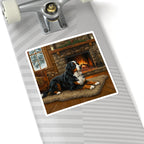Acrylic Bernese Mountain Dog - Winter Hearth | Kiss-Cut Stickers