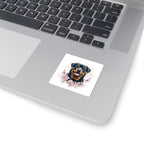 Rottweiler Watercolor Butterfly Bloom Kiss-Cut Stickers | Premium Dog Prints | Tritan — view 11 of 12