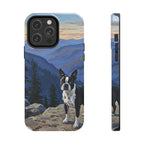 Acrylic Boston Terrier - Mountain Overlook | Tough Phone Case
