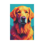 Golden Retriever Pop Art Canvas Print, Dog Wall Art Decor, Golden Mom Gift, Pet Portrait Art, Modern Dog Lover Gift Idea