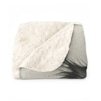 Cavalier King Charles Spaniel Charcoal Portrait Sherpa Fleece Blanket | Dog Lover Gift — view 7 of 9