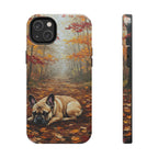 Acrylic French Bulldog - Autumn Woods | Tough Phone Case