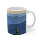 Acrylic English Bulldog - Mountain Overlook | Ceramic Mug 11oz