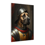 Cane Corso Medieval Knight Portrait Canvas Wall Art, Regal Dog Painting, Cane Corso Lover Gift, Stretched Canvas