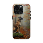 Acrylic Great Dane - Autumn Woods | Tough Phone Case