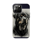 Charcoal Rottweiler Rottweiler Tough Phone Case - Rottweiler pride — gentle giants deserve great art — view 63 of 103