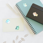 Chibi Pups Holographic Sticker Sheet, 4 Kawaii Cartoon Dog Stickers | Tritan