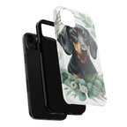 Dachshund Watercolor Botanical Wreath Phone Case | Premium Dog Prints | Tritan — view 22 of 28