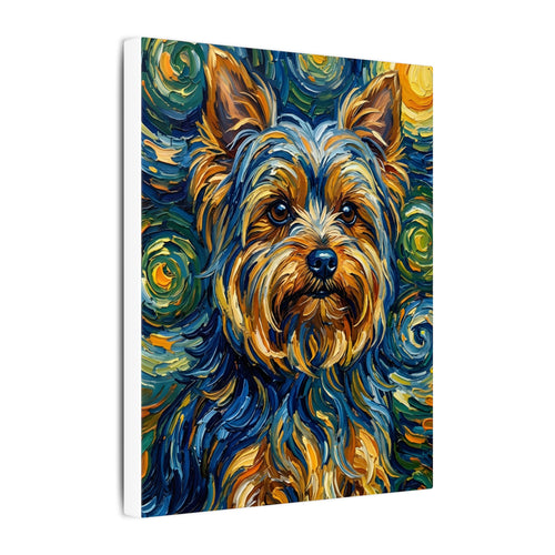 Gallery-wrapped canvas side profile showing the 0.75 inch depth