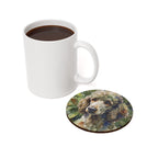 Poodle Watercolor Garden Peek Drink Coaster | Premium Dog Art | Tritan