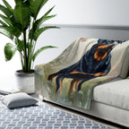 Rottweiler Watercolor Rain Garden Throw Blanket | Premium Dog Prints | Tritan — view 8 of 9