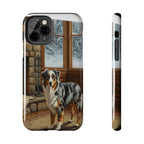 Australian Shepherd Phone Case — Acrylic Dog Art | iPhone 17/16/15 & Samsung | Dog Lover Gift