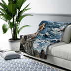 Acrylic Gallery Print Beagle - Coastal Cliffside | Sherpa Fleece Blanket — view 5 of 9
