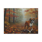 Boxer Dog Painting, Stretched Canvas Wall Art, Modern Pet Decor, Boxer Mom Dad Gift, Acrylic Dog Art Print