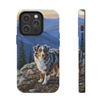 Acrylic Australian Shepherd - Mountain Overlook | Tough Phone Case