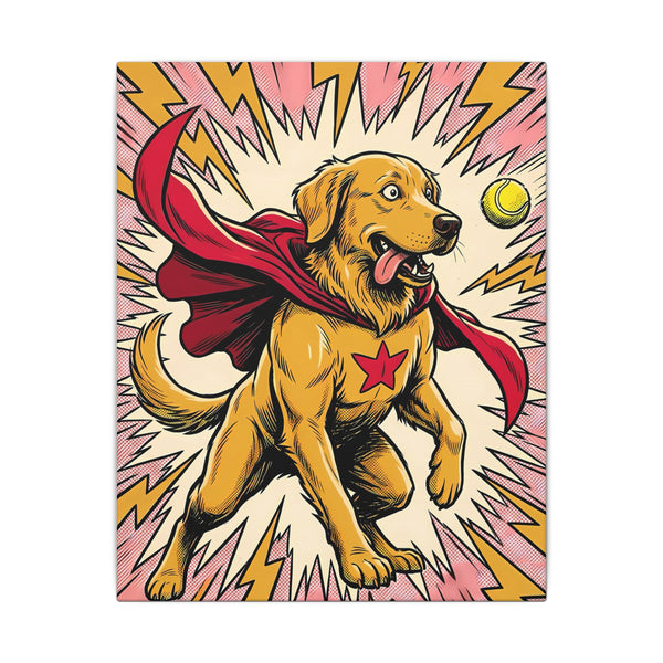 Golden Retriever Pop Art Canvas Print, Dog Wall Art Decor, Golden Mom Gift, Pet Portrait Art, Modern Dog Lover Gift Idea