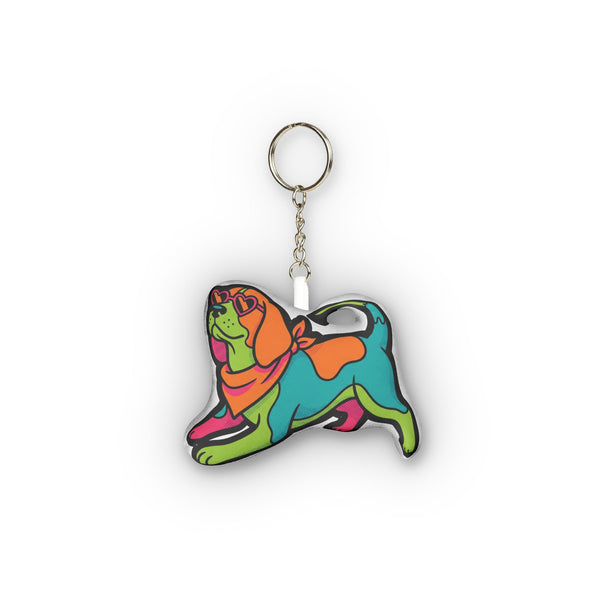 Y2K Beagle Plush Keychain | Tritan — Lifestyle View