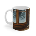 Acrylic Beagle - Winter Hearth | Ceramic Mug 11oz