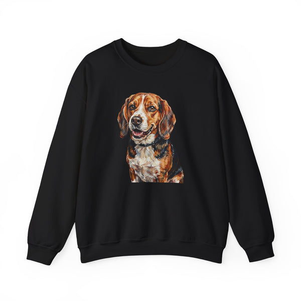 Beagle Sweatshirt | Painterly Dog Art Crewneck | Beagle Mom Gift | Cozy Pullover for Dog Lovers | Pet Portrait Apparel