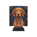 Vizsla America 250 Can Cooler, Patriotic Dog Pattern Drink Holder, Vizsla Mom Gift, Dog Dad Can Sleeve, Summer Party Decor — primary view