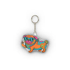 Y2K Pug Plush Keychain | Tritan