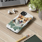 Corgi Watercolor Botanical Wreath Phone Case | Premium Dog Prints | Tritan — view 13 of 28