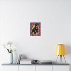 Rottweiler Comic Book Pop Art Canvas - Dynamic Halftone Style for Energetic Wall Decor