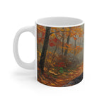 Acrylic Dachshund - Autumn Woods | Ceramic Mug 11oz