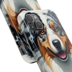 Australian Shepherd Watercolor Wildflower Field Phone Case | Premium Dog Prints | Tritan — view 20 of 28