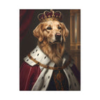 Golden Retriever Kings & Queens Royal Portrait Canvas Wall Art, Regal Dog Painting, Golden Retriever Lover Gift, Stretched Canvas