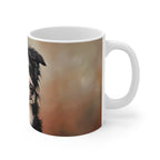 Border Collie Oil Portrait Ceramic Mug 11oz | Premium Dog Art | Tritan